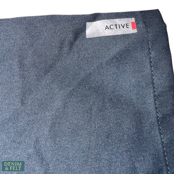 Grey’s Anatomy Active Navy Scrub Top Leopard Trim Soft Stretch Workwear XL - Picture 5 of 7